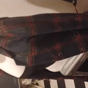 plaid never used wool jacket